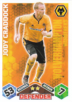 Jody Craddock Wolverhampton Wanderers 2009/10 Topps Match Attax #347